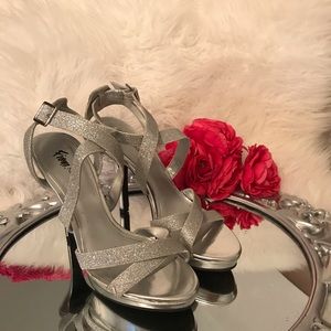 Sexy Silver Sparkle Sandals